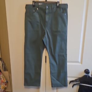nwt womens sz 16s green torrid jeans high rise utilty ankle dark forest